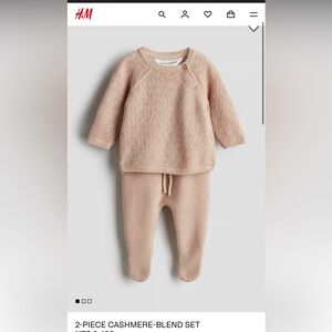H&M Adorables 2-PIECE CASHMERE-BLEND SET